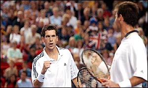 Tim Henman (left) and Miles Maclagan