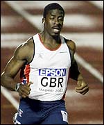 Dwain Chambers finished the 100m in fifth