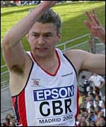 Jonathon Edwards took victory in the triple jump