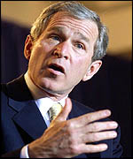 US President George W Bush