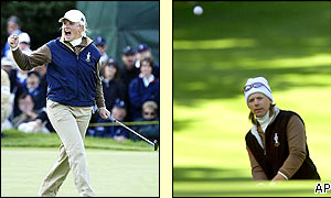 Suzann Pettersen and Annika Sorenstam enjoy some success on day three