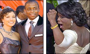 Dule Hill and Oprah Winfrey