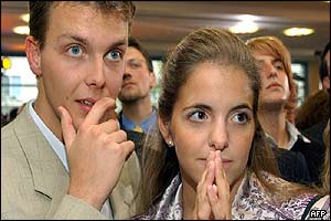 Edmund Stoiber supporters 