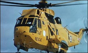 The RAF Sea King helicopter