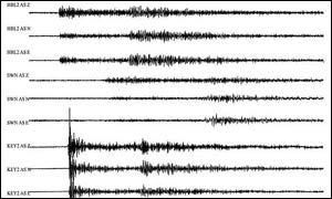 The British Geological Survey took measurements at observation stations near Hay-on-Wye, at Swindon and near Nottingham