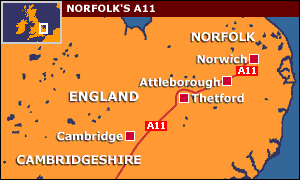 Map of A11