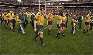 Australia lost 33-31 to South Africa in the Tri-Nations in Johannesburg in August