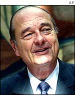 French President Jacques Chirac