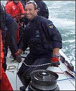 Trimmers holds the sheets that control the sails