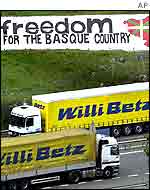 motorway placard for separatism