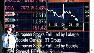 FTSE information board