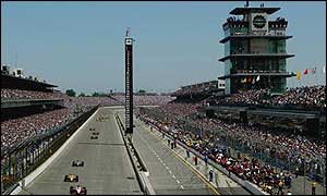 F1 cars will power down the home straight at Indianapolis