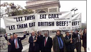 Demonstration against the French ban on British beef