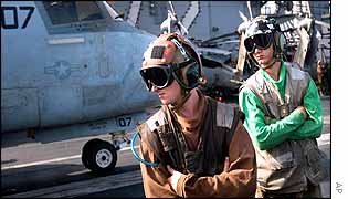 US forces on exercise in the Arabian Sea