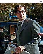 Sean Lennon outside court in New York