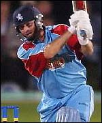 Steve Waugh in one-day county action