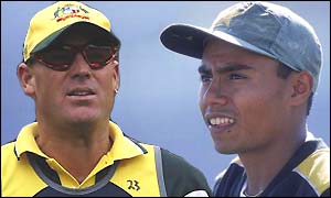 Shane Warne and Danish Kaneria
