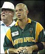 Gibbs leaves the field shattered by his effort