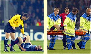 Keown's hamstring injury prompts a reshuffle at the back for Arsenal