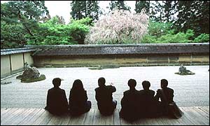 Ryoanji Temple garden in Kyoto