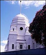 One of Wembley's old twin towers