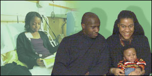 Amos, Patricia and Matthew Powell