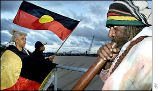 Aboriginal protest over land