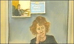 Court sketch of Maxine Carr