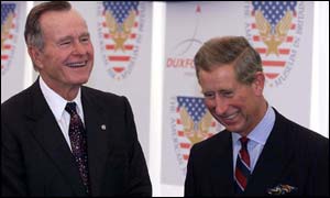 George Bush Snr and Prince Charles