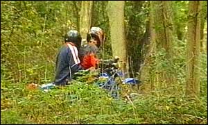 Motorbikes in Sleaford Wood