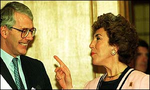 John Major and Edwina Currie in 1984