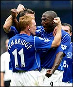 Everton goalscorer Kevin Campbell