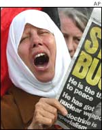 Anti-war demonstrator