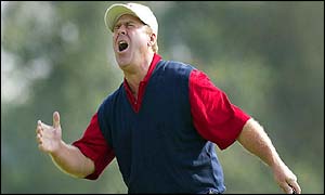 Hal Sutton in despair on the final day