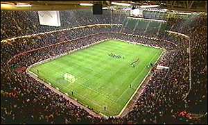 The Millennium Stadium in Cardiff