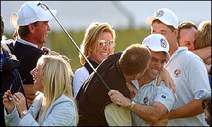 Celebrations erupt as Europe clinch the Cup