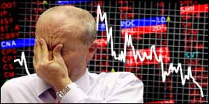 Slumping stock markets