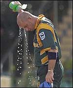 Herschelle Gibbs feels the heat in Sri Lanka