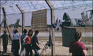 Nuclear demonstration in 1988 at Greenham Common