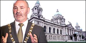 Alex Maskey was elected to the top council post in June