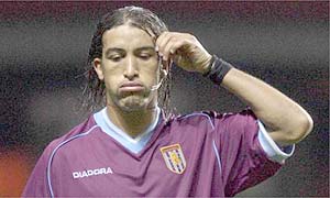 Aston Villa's Moroccan midfielder Mustapha Hadji