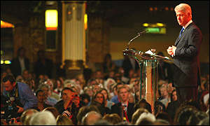 Bill Clinton at the Labour conference