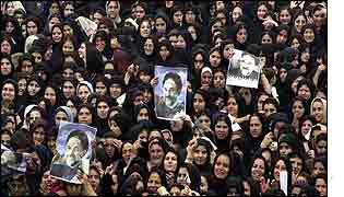 Rally for President Khatami in city of Rasht on 30 September