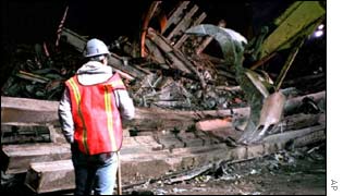 World Trade Center rubble, AP