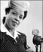 Adelaide Hall in a BBC studio