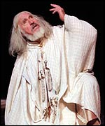 Nigel Hawthorne in an RSC production at the Barbican