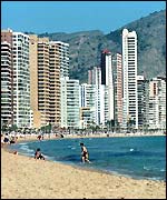 Benidorm beach