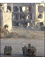 Israeli forces recently laid siege to Arafat's headquarters