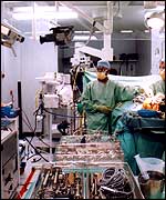 Knee replacement operation - (C) Epsom and St Helier NHS Trust/Laurence Photography