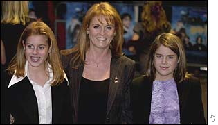 Princess Beatrice, the Duchess of York, Princess Eugenie